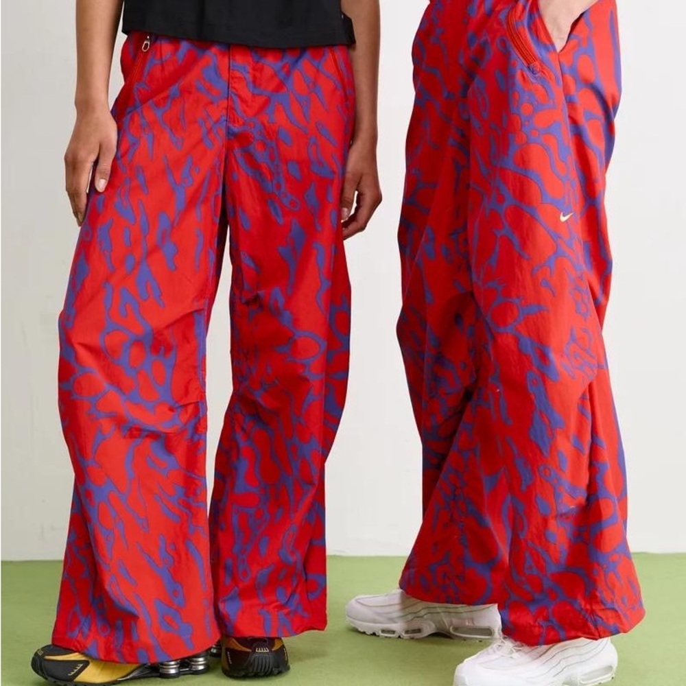 Nike vintage retro animal print graphic y2k loose fit wide baggy pants - Picture 4 of 16